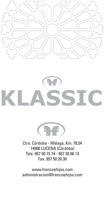 Catálogo salones Franco Furniture Klassic